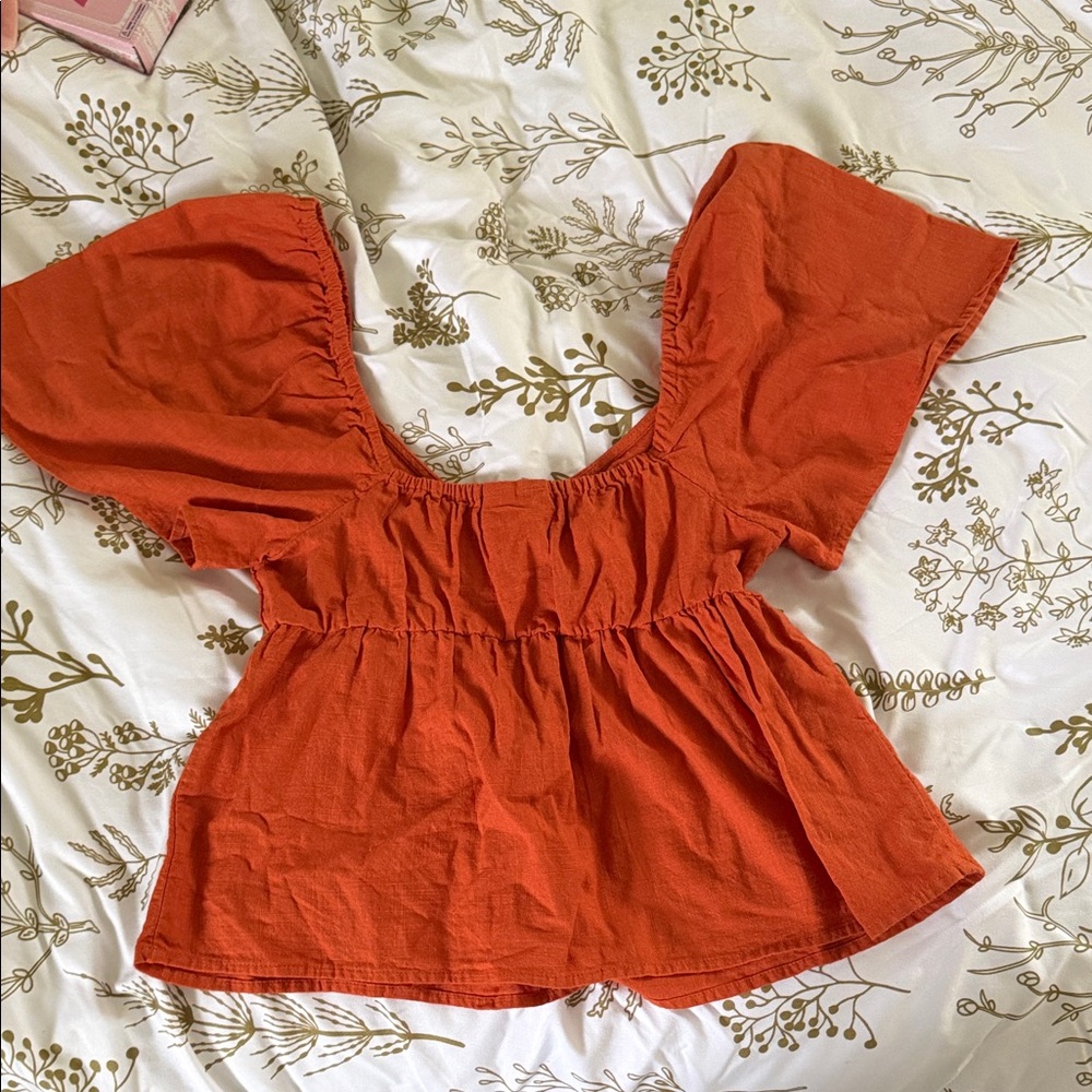 Abound Women's Rust Blouse - Picture 3 of 3